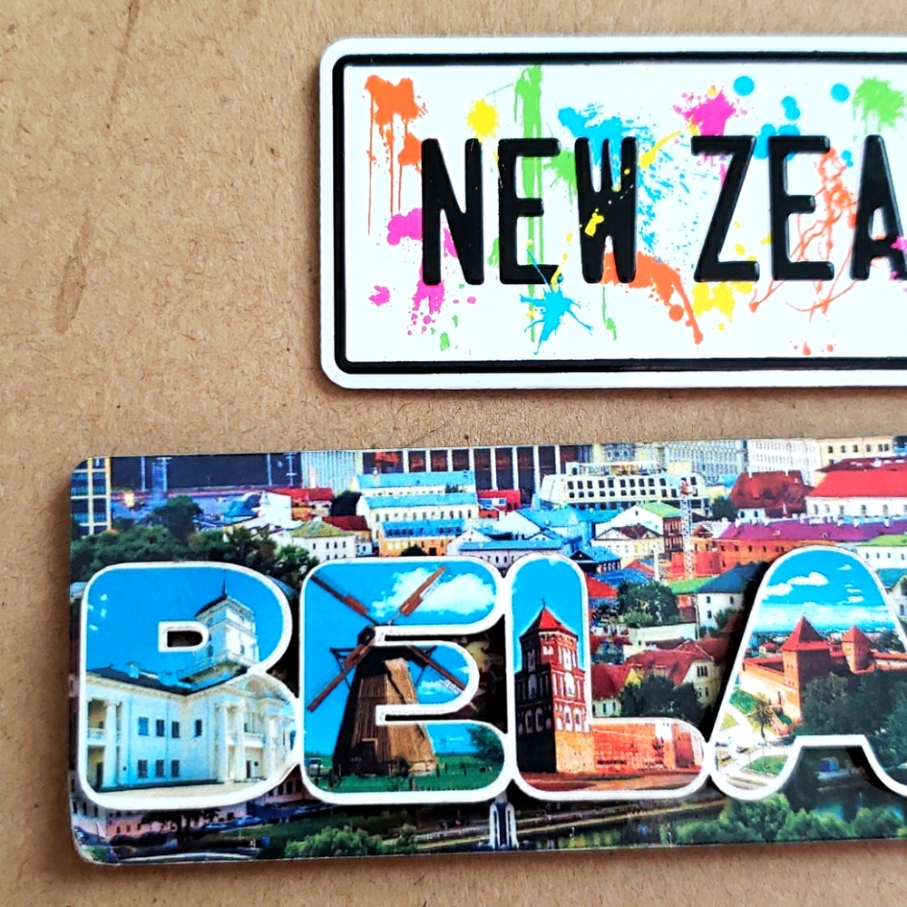 New Zealand and Belarus Magnets - Picture 2 of 4